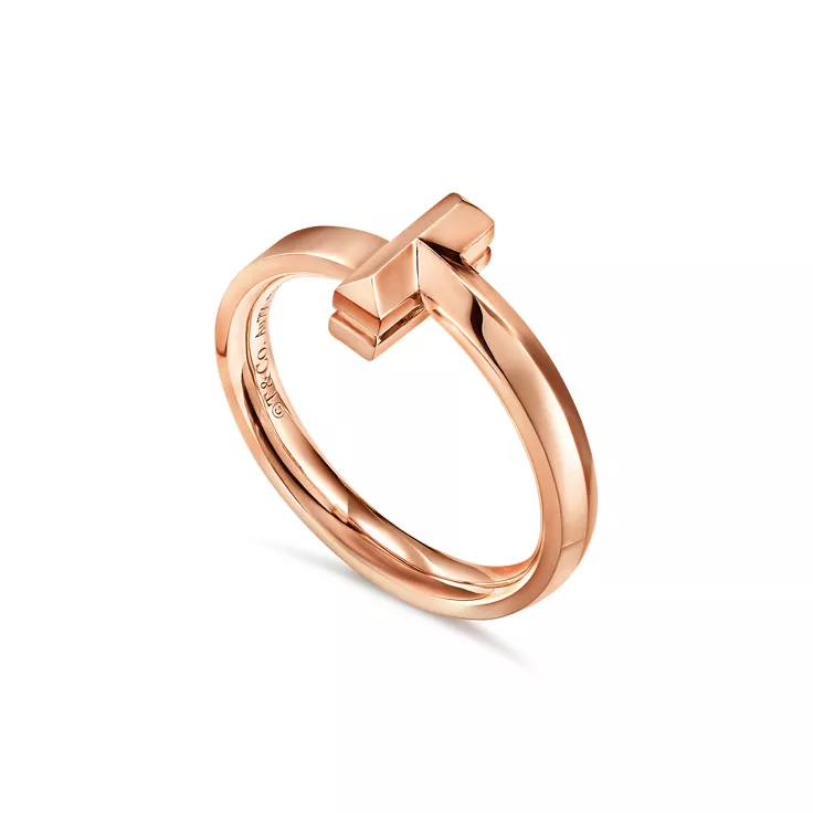 Collezione Tiffany T:Anello T1 in oro rosa, 4