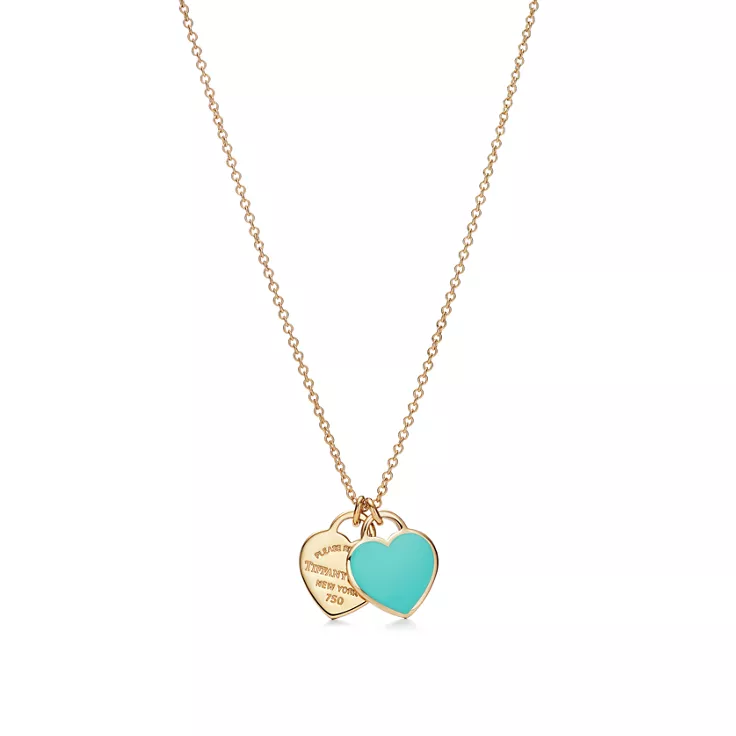 Return to Tiffany®:Mini Double Heart Tag Pendant, 4