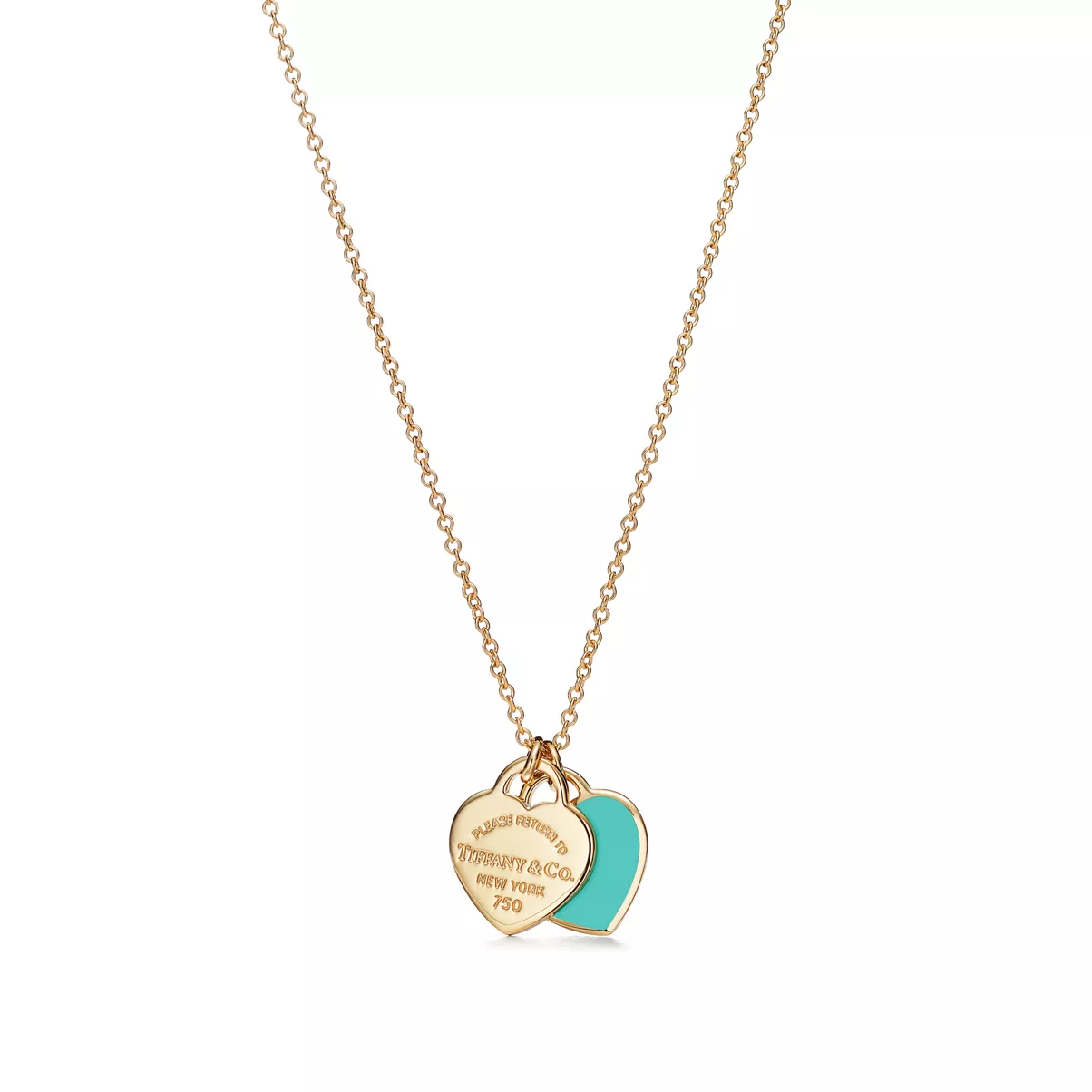 Mini Double Heart Tag Pendant