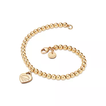 Return to Tiffany®:Mini Heart Tag Bead Bracelet, 3