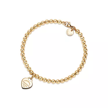 Return to Tiffany&reg;:Mini Heart Tag Bead Bracelet, 2