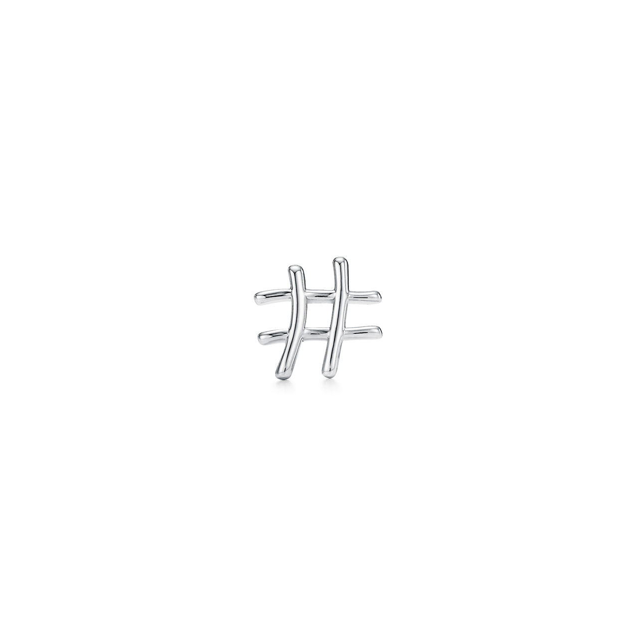 Hashtag Single Earring