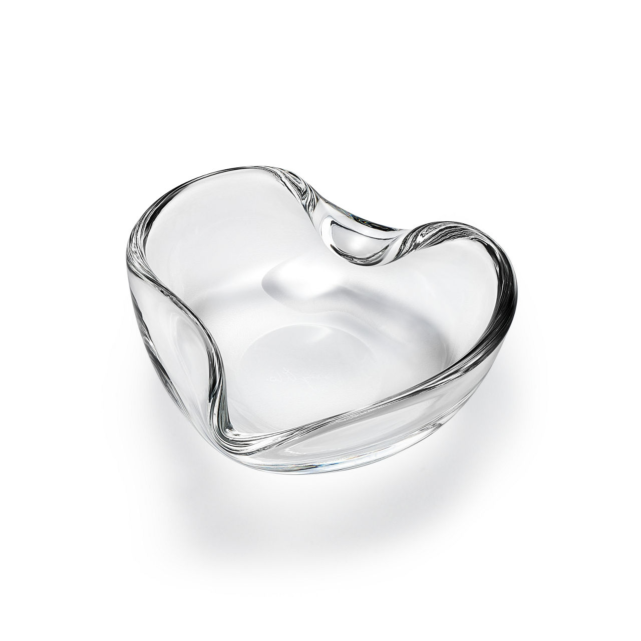 Heart Bowl in Crystal Glass