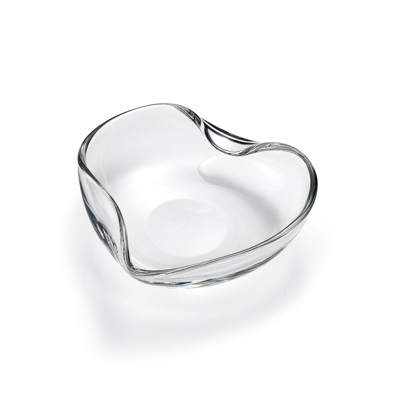 Heart Bowl in Crystal Glass
