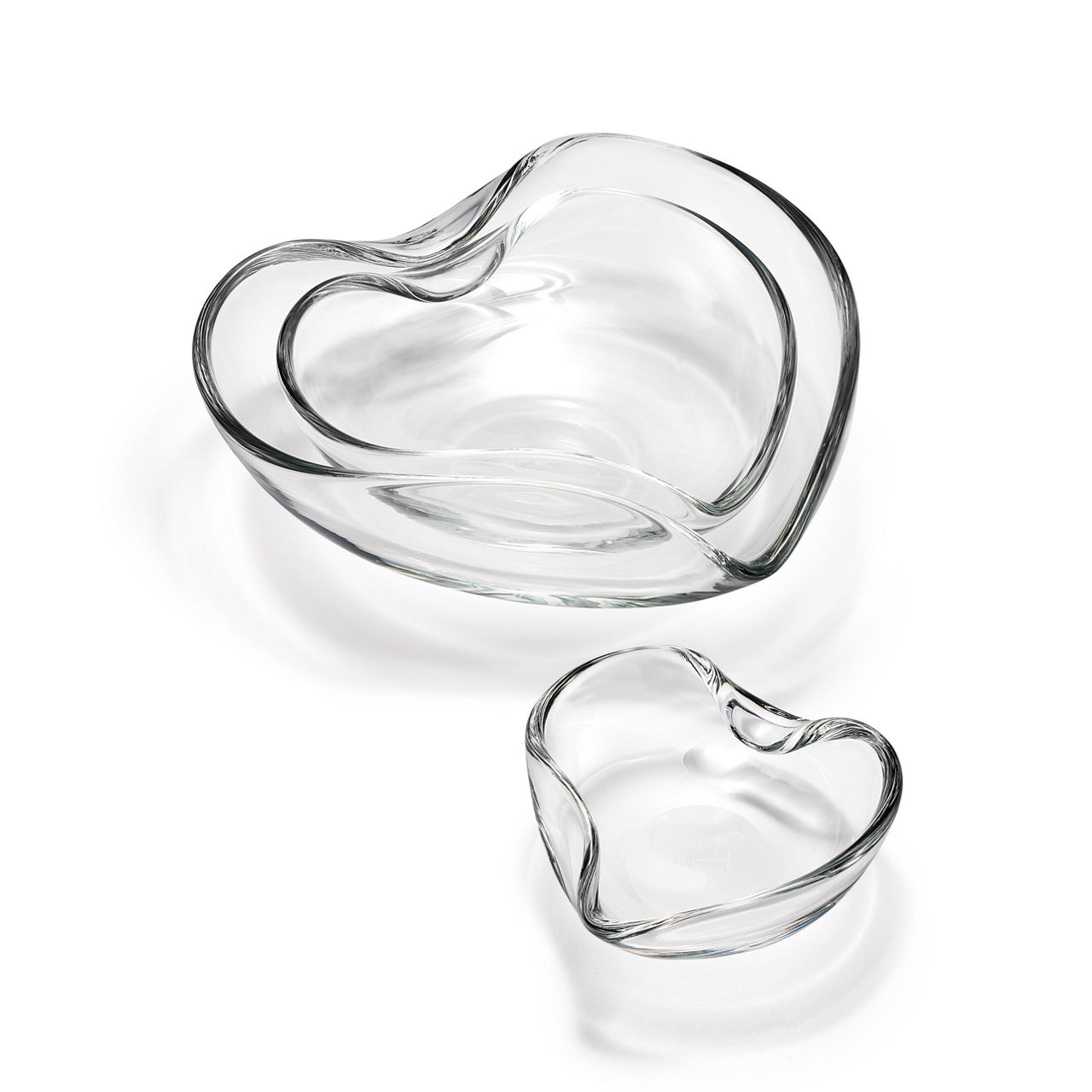 Heart Bowl in Crystal Glass