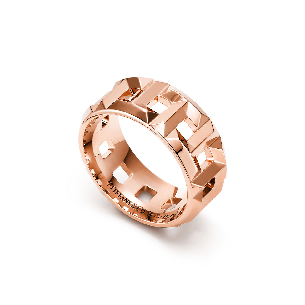 Tiffany T:True 8 mm Ring in 18k Rose Gold in Rose Gold image number 3