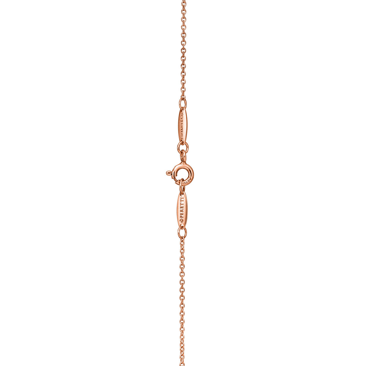 Elsa Peretti®:Open Heart Anhänger in 18 Karat Roségold mit Diamanten  Bildnummer 3