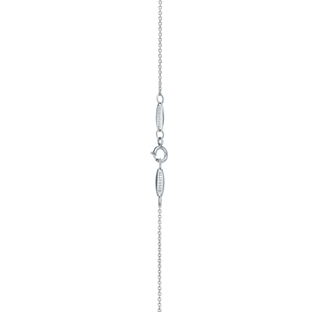 Elsa Peretti®:Open Heart Pendant in Platinum with Diamonds  image number 3