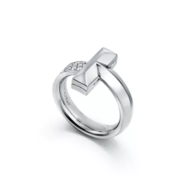 Tiffany T:T1 Ring in White Gold with Diamonds, 2