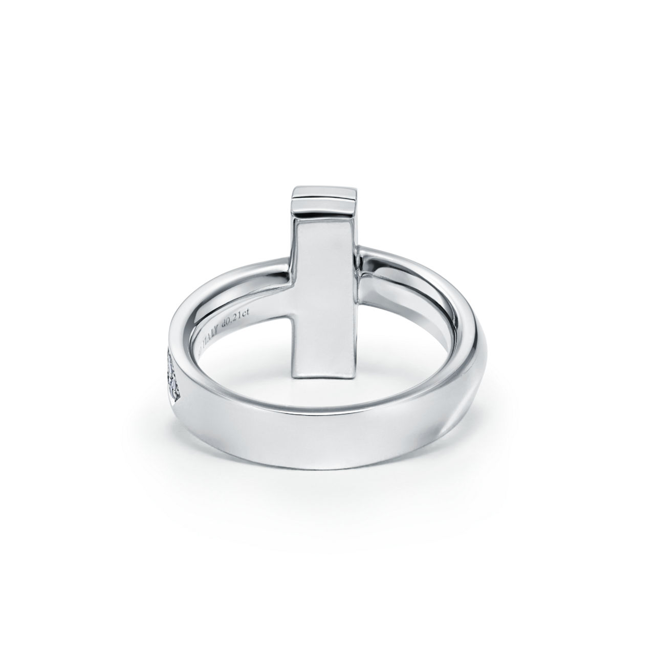 Tiffany T:T1 Ring in White Gold with Diamonds image number 3