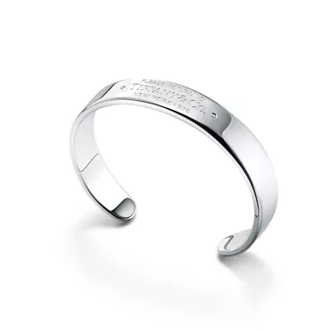 Return to Tiffany&reg;:Narrow Cuff in Sterling Silver with Diamonds, 2