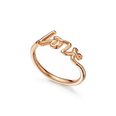 Paloma's Graffiti:Love Ring in Rose Gold, Mini, 2