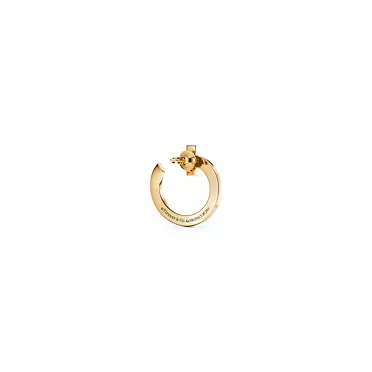 Tiffany T:T1 Open Hoop Earrings in Gold with Diamonds, 3