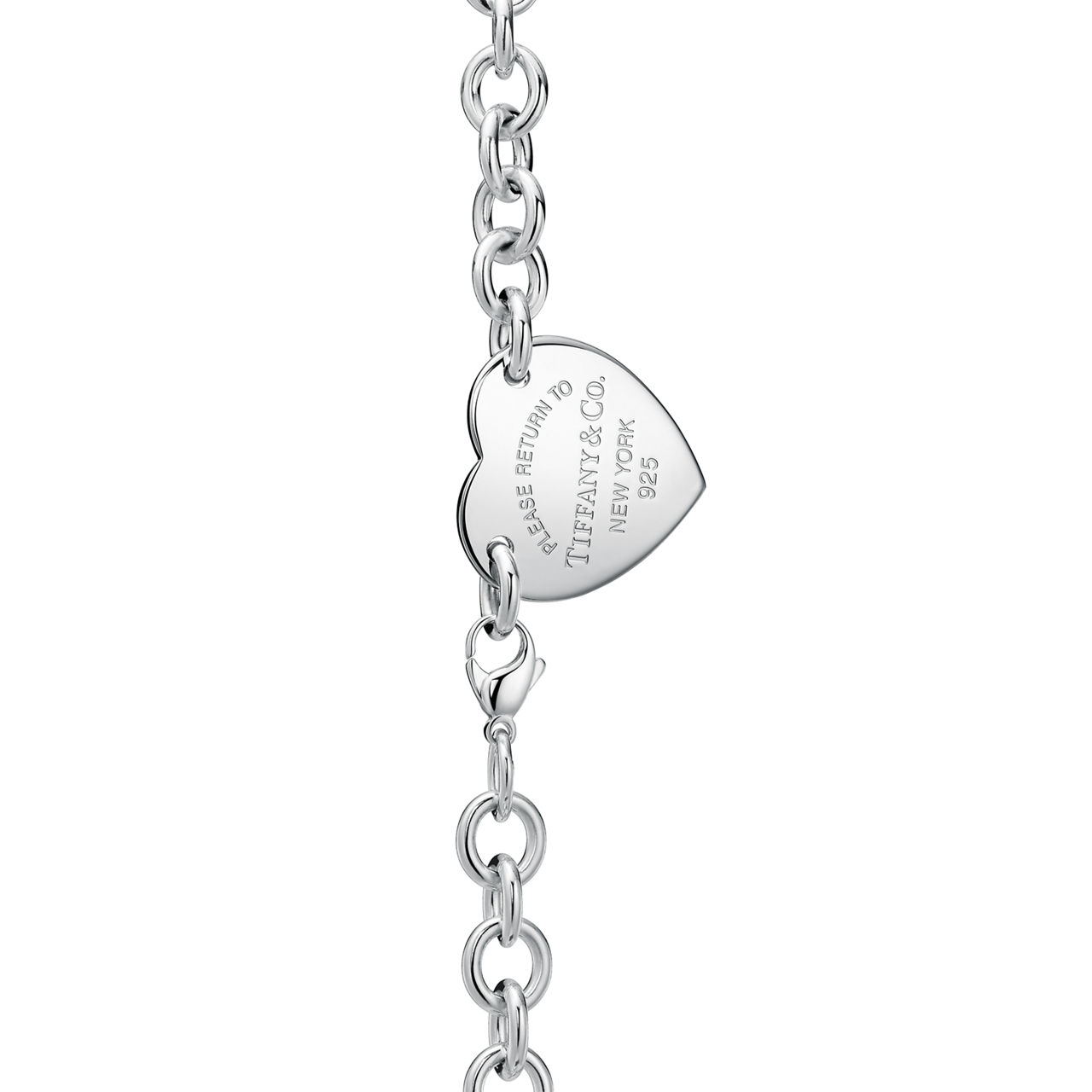 Return to Tiffany™:Heart Tag Necklace in Sterling Silver, 15.5" image number 3