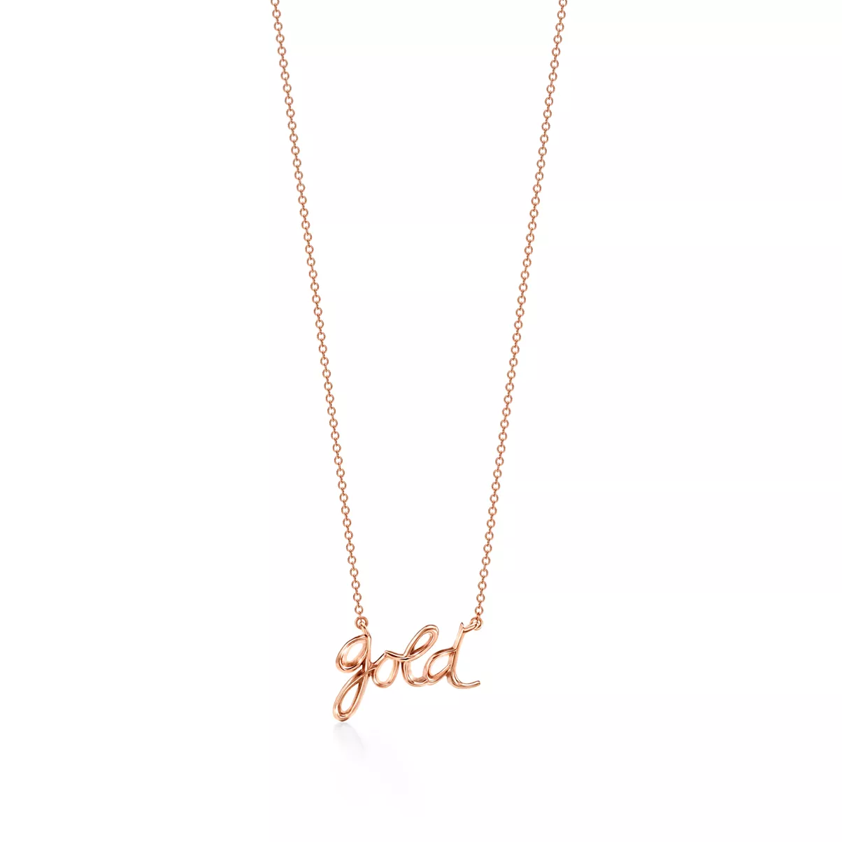 Colgante Gold en oro rosa de 18 quilates, 40,6-45,7&nbsp;cm 