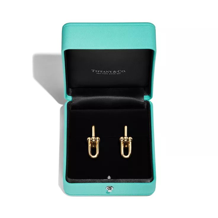 Tiffany HardWear:Large Link Earrings in Yellow Gold, 4