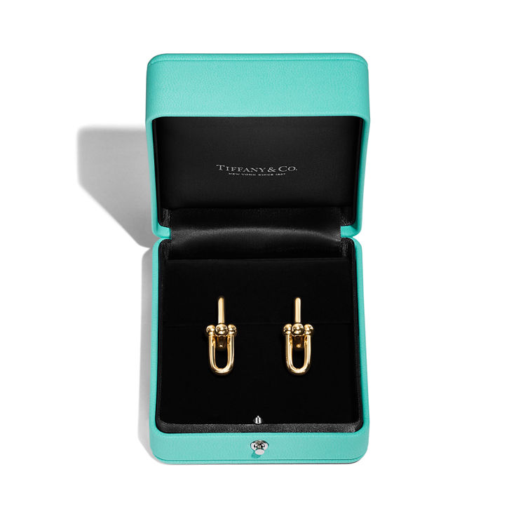 Tiffany HardWear:Large Link Earrings in Yellow Gold image number 4