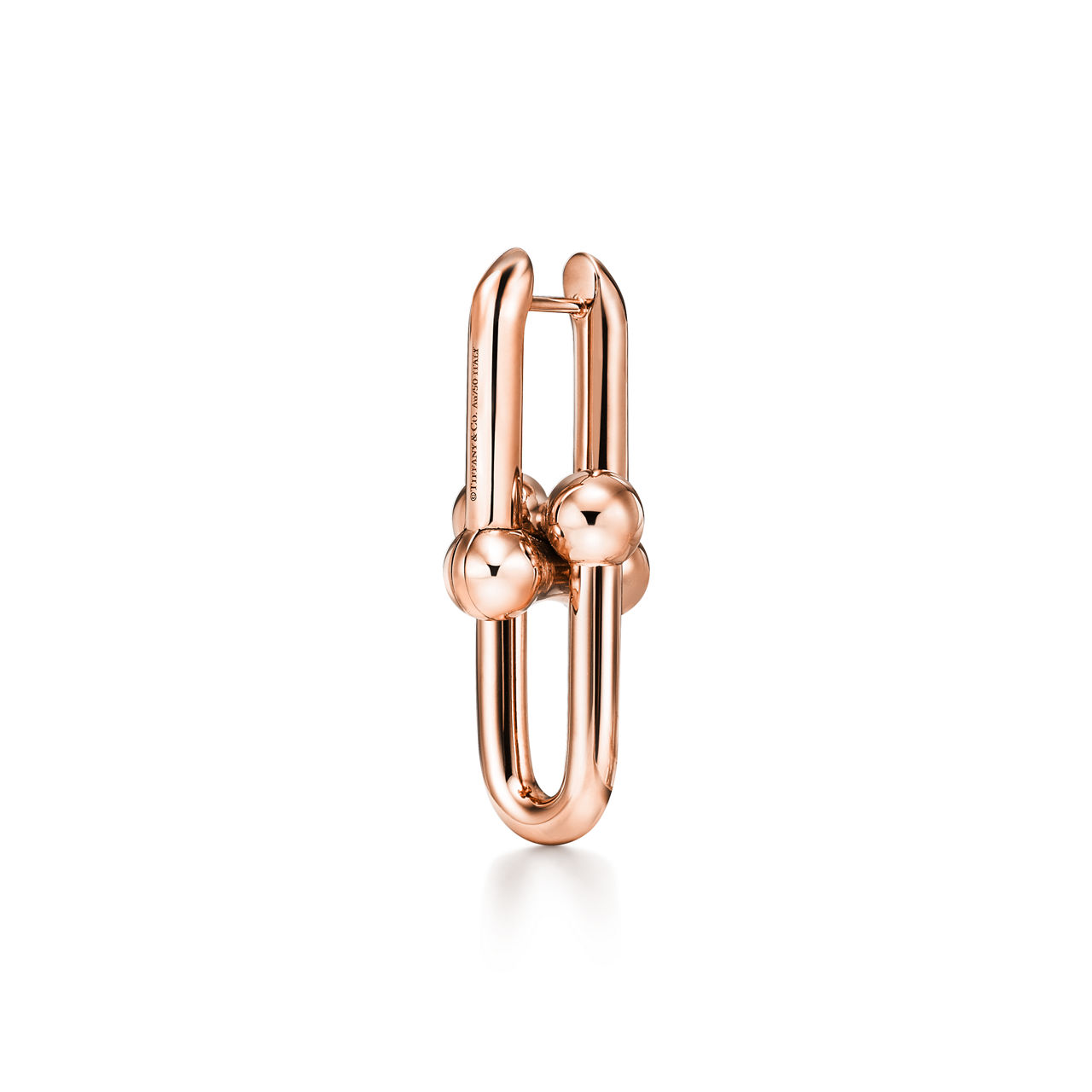 Tiffany HardWear:Large Link Earrings in Rose Gold image number 3