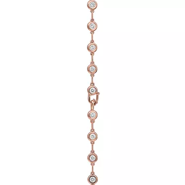 Elsa Peretti®:Diamonds by the Yard® Continuous Necklace in 18k Rose Gold, 3