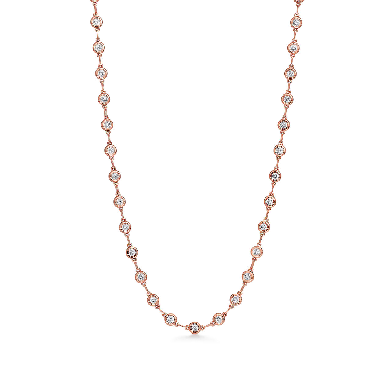 Diamonds by the Yard® Continuous Necklace in 18k Rose Gold