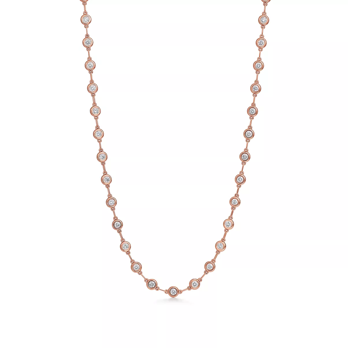 Diamonds by the Yard&reg; Continuous Necklace in 18k Rose Gold