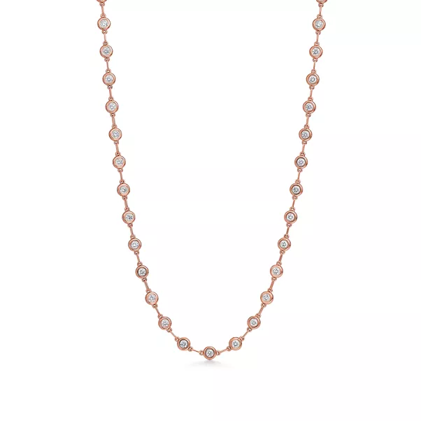 Diamonds by the Yard® Continuous Necklace in 18k Rose Gold