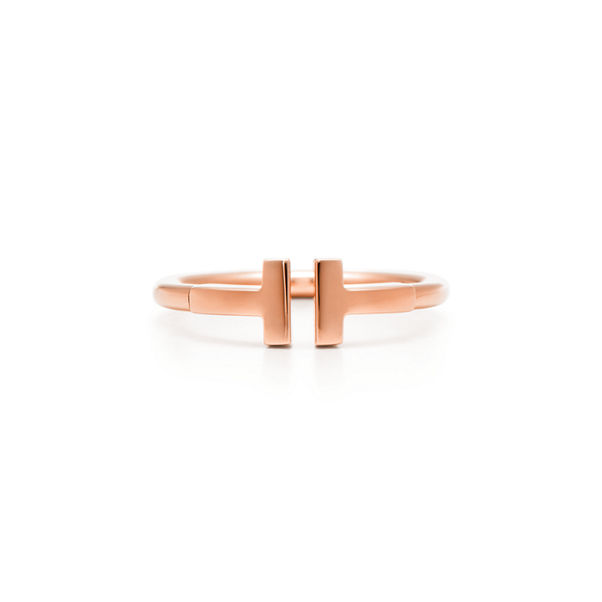 Tiffany T:Wire Ring in Rose Gold