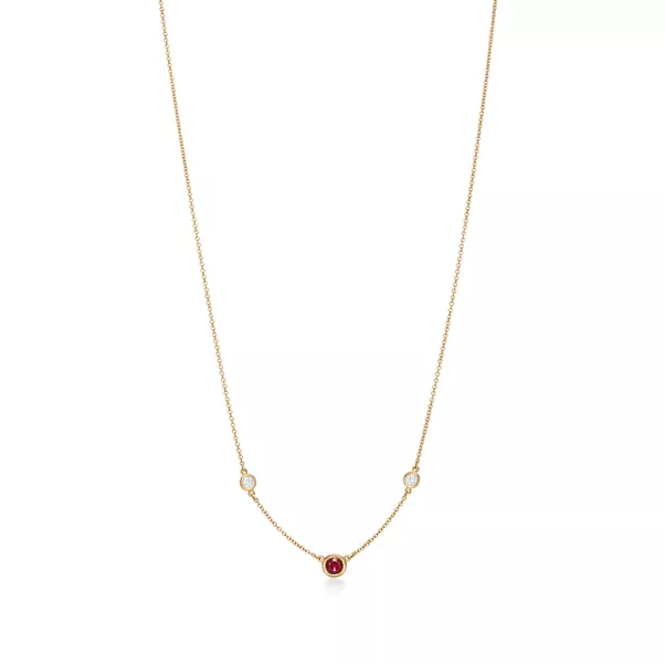 Collana Color by the Yard in oro con rubino e diamanti