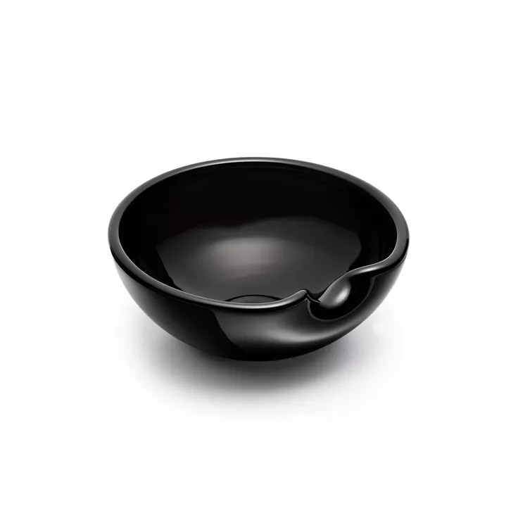 Elsa Peretti®:Thumbprint Bowl in Black Venetian Glass, 1