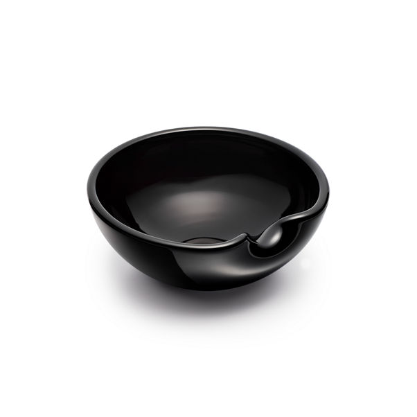 Elsa Peretti®:Thumbprint Bowl in Black Venetian Glass