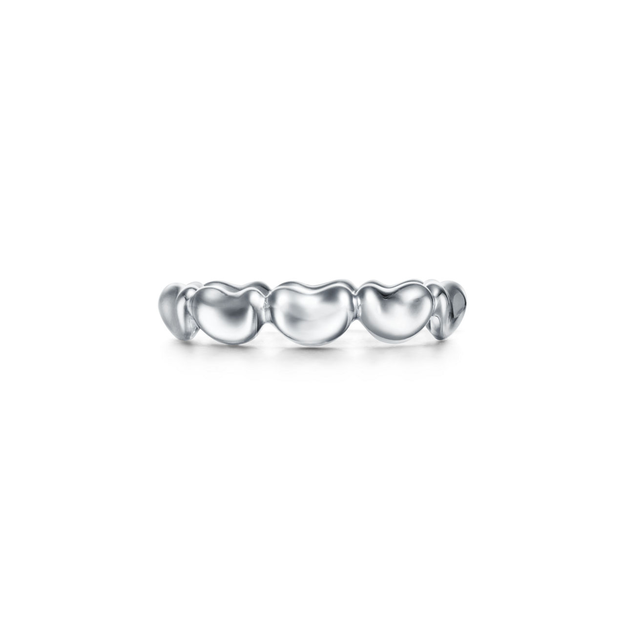 Bean Design Continuous Ring in Sterlingsilber, 4 mm