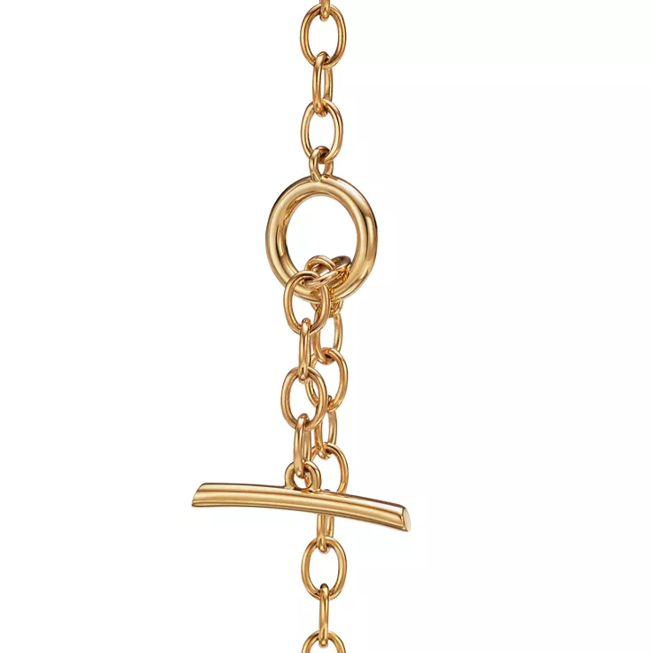 Tiffany Knot:Double Row Necklace in Yellow Gold with Diamonds, 4