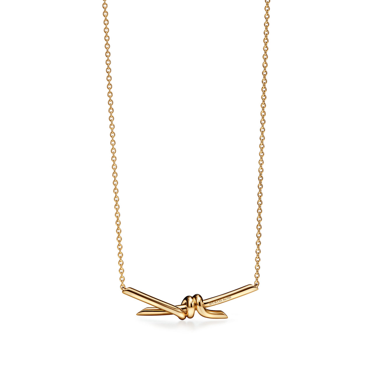 Tiffany Knot:Pendant in Yellow Gold image number 2