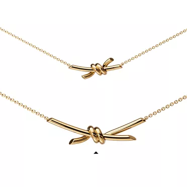 Tiffany Knot:Pendant in Yellow Gold, 7