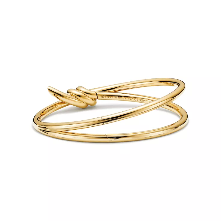 Tiffany Knot:Brazalete articulado de dos vueltas en oro amarillo, 4