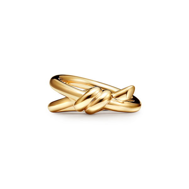 Tiffany Knot:Double Row Ring in Yellow Gold