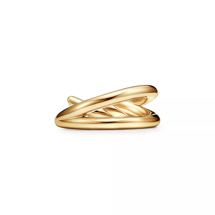 Tiffany Knot:Double Row Ring in Yellow Gold, 4