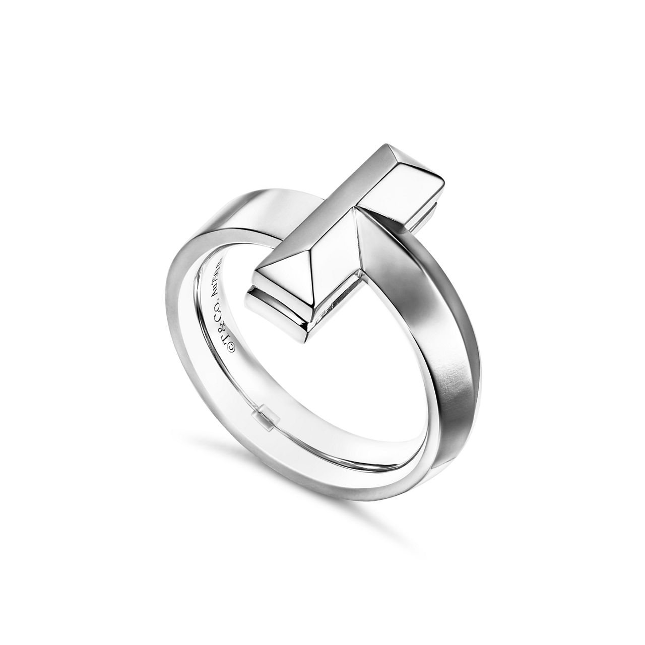 Tiffany T:T1 Ring in White Gold image number 3