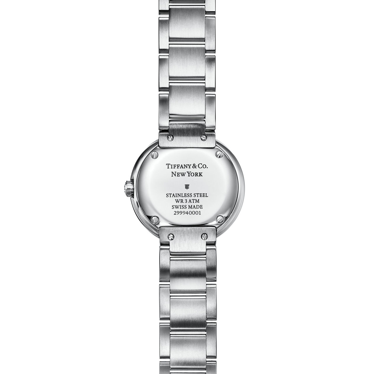 Atlas®:2-Hand 24 mm Watch in Stainless Steel with Diamonds and Grey Mother-of-pearl image number 2