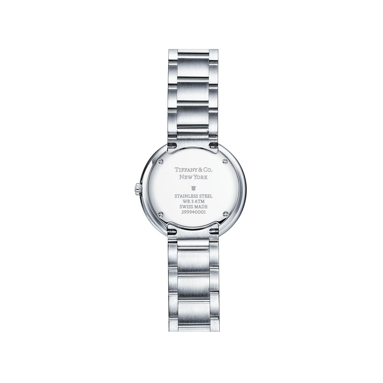 Atlas®:34 mm Watch in Stainless Steel with Diamonds and a White Mother-of-pearl Dial image number 2