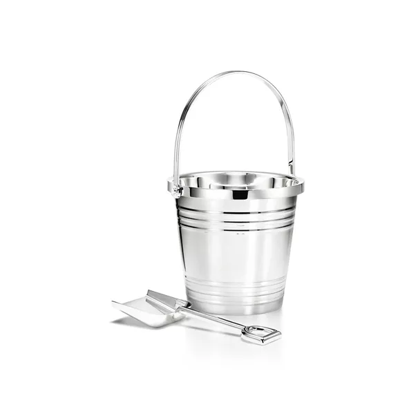 Pail and Shovel Set in Sterling Silver