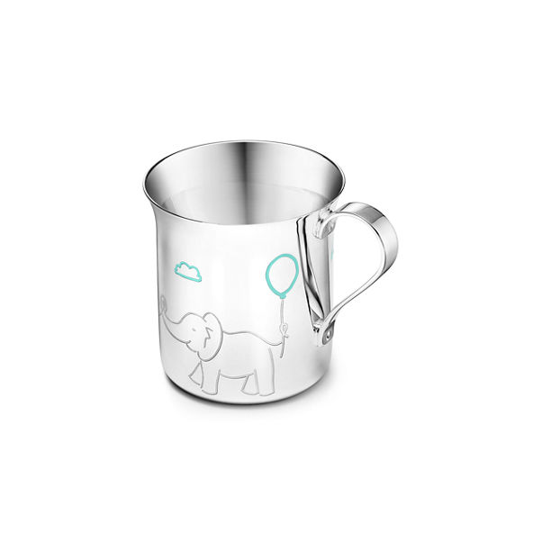 Tiffany Elephants:Baby Cup in Sterling Silver