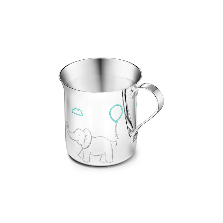 Tiffany Elephants:Baby Cup in Sterling Silver image number 1