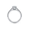 Tiffany Novo&reg;:Oval Brilliant Engagement Ring with a Pav&eacute; Diamond Platinum Band image number 4