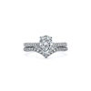 Tiffany Novo&reg;:Oval Brilliant Engagement Ring with a Pav&eacute; Diamond Platinum Band image number 6