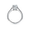 Tiffany Novo&reg;:Oval Brilliant Engagement Ring with a Pav&eacute; Diamond Platinum Band image number 4
