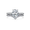 Tiffany Novo&reg;:Oval Brilliant Engagement Ring with a Pav&eacute; Diamond Platinum Band image number 5