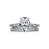 Tiffany Novo&reg;:Oval Brilliant Engagement Ring with a Pav&eacute; Diamond Platinum Band image number 6