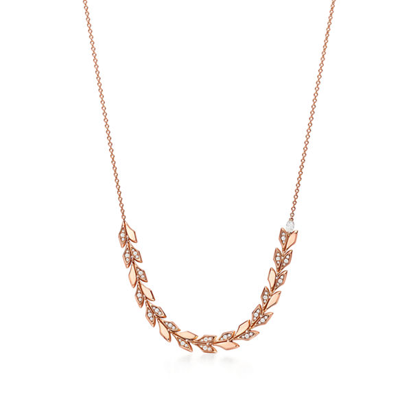 Tiffany Victoria®:Vine East West Anhänger in Roségold mit Diamanten