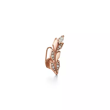 Tiffany Victoria®:Vine Climber Earrings in Rose Gold with Diamonds, 2